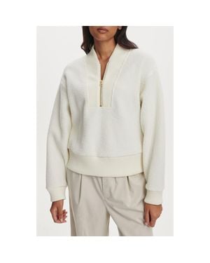 Varley Mumford Half Zip Fleece Pullover - Gray