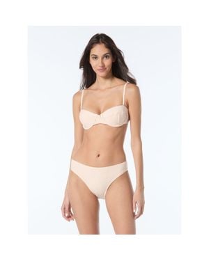 Kate Spade Seamed U-Wire Bra Swim Top - Natural