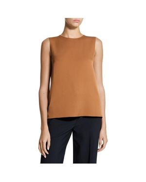 Theory Sleeveless Silk Blouse - Black