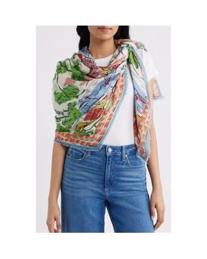 Echo Riviera Square Scarf - Green