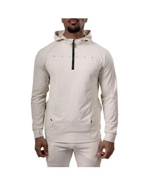 Maceoo Performance Quarter Zip Hoodie - Gray