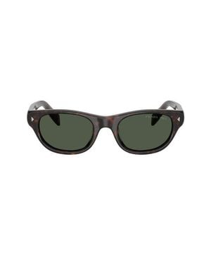 Prada 52Mm Polarized Cat Eye Sunglasses - Green
