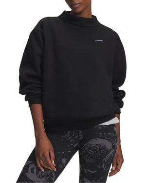 Under Armour Icon Sama Fleece Mock Neck Sweatshirt - Black