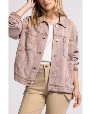 Thread & Supply Cordell Denim Trucker Jacket - Natural