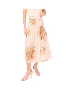 Ted Baker Penelope Floral Midi Skirt - Pink