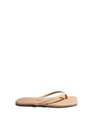TKEES Lily Square Toe Flip Flop - Pink
