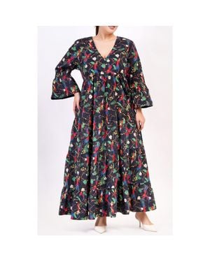 Leota Sariah Poplin Maxi Dress - Black