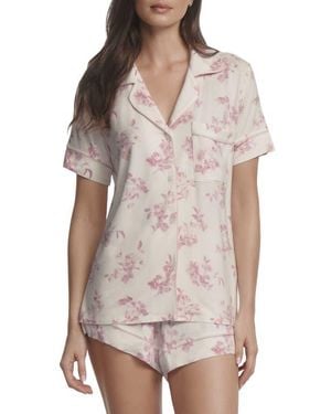 Eberjey Gisele Floral Jersey Short Pajamas - Multicolor