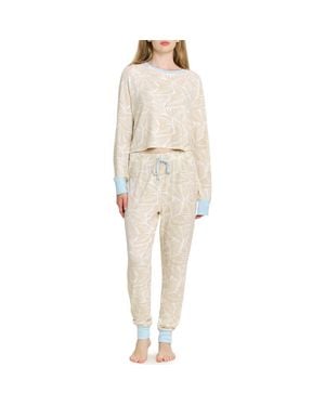 Honeydew Intimates Star Seeker Brushed Jersey Pajamas - Natural