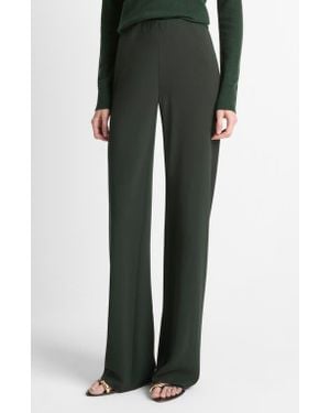 Vince Colette High Waist Crepe Bias Pants - Green