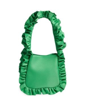 Baggy London Original Ruffle Twill Tote - Green