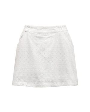 Hope & Henry Organic Eyelet Skort - Blue