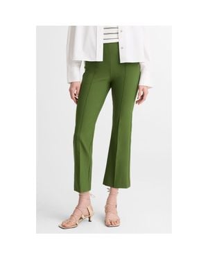 Vince Niki Mid Rise Crop Flare Pants - Green