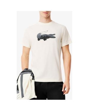 Lacoste Logo Graphic T-Shirt - White