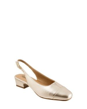 Trotters 'Dea' Slingback - Natural