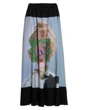 Undercover Printed Cotton Blend Skirt - Black