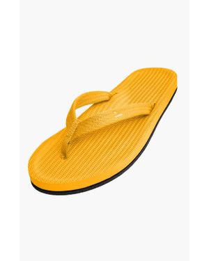 indosole Responsibly-Made Tire Sole Easy Living Flip Flops - Yellow