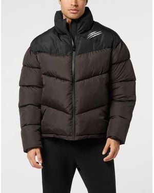 Philipp Plein Training Puffer Jacket - Black