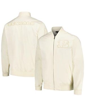 Pro Standard Cincinnati Bengals Neutral Full-Zip Jacket - White