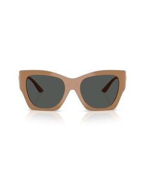 Versace 54Mm Irregular Sunglasses - Gray