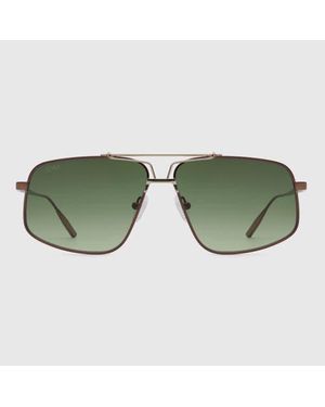 Pm Studios Havana Metal Sunglasses - Green