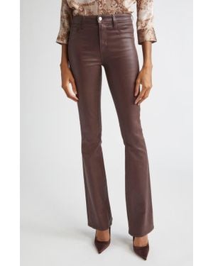 L'Agence Selma High Waist Baby Boot Jeans - Brown