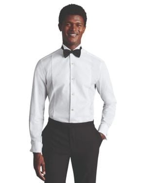Charles Tyrwhitt Bib Front Wing Collar Evening Shirt - White
