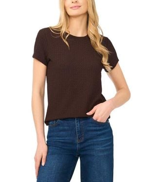 Halogen® Pucker Crewneck T-Shirt - Black