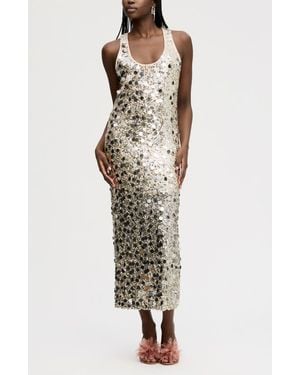 Sam Edelman Paillette Sleeveless Maxi Dress - Multicolor
