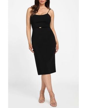 Marciano Ella Chain Link Strap Dress - Black