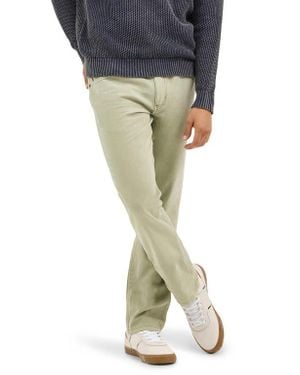 Wrangler Greensboro Straight Leg 5-Pocket Cotton & Linen Pants - Multicolor