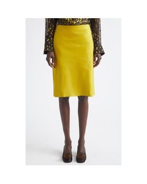 Ferragamo Nubuck Pencil Skirt - Black