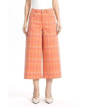 Bayeas High Waist Bermuda Denim Shorts - Orange