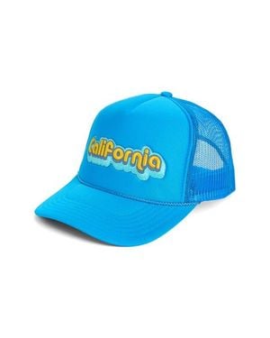 Local Beach California Patch Trucker Hat - Blue