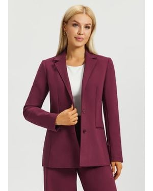 Betabrand Classic Blazer Stretch Ponte - Purple