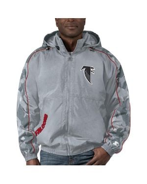 Starter Atlanta Falcons Thursday Night Gridiron Throwback Full-Zip Jacket - Gray