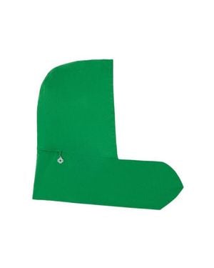 Maje Tie-Up Waterproof Hood - Green