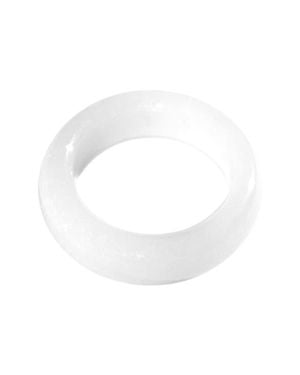 seree Translucent Quartzite Tee Ring - White