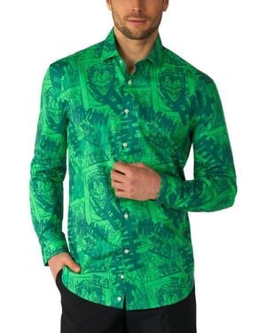 Opposuits The Joker Stretch Button-Up Shirt - Green