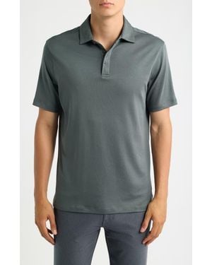 Robert Barakett Georgia Solid Pima Cotton Polo - Gray