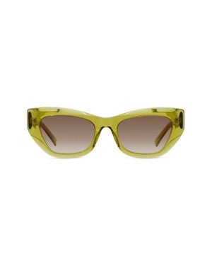 Givenchy City 54Mm Cat Eye Sunglasses - Yellow