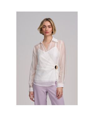 Elle Collection Hardware Shirt - Gray