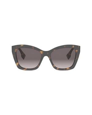 Fendi Lettering 55Mm Gradient Square Sunglasses - Gray
