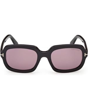 Tom Ford Lana 53Mm Rectangular Sunglasses - Pink