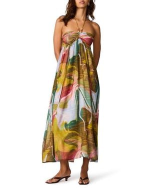 Steve Madden Yazmina Print Halter Maxi Dress - Multicolor
