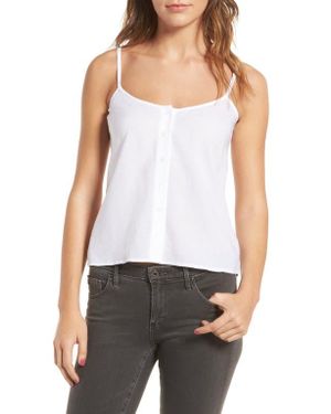 AG Jeans Austen Button Front Tank - White