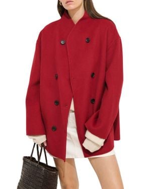 Alex Mill Sophia Wool Blend Coat - Red