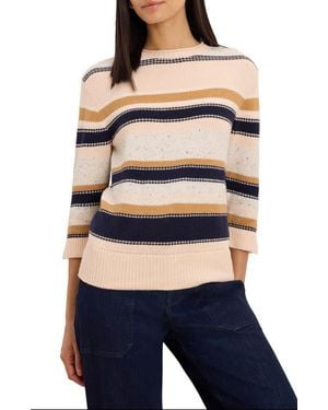 NIC+ZOE Mixed Stripe Sweater - Blue