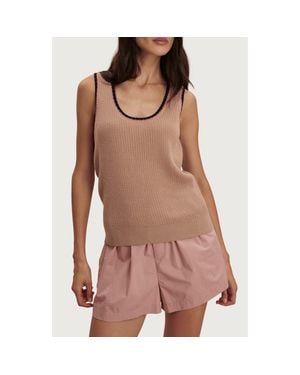 Varley Higson Cotton Knit Tank - Brown