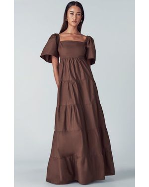 Willa Zelda Tiered Dress - Brown